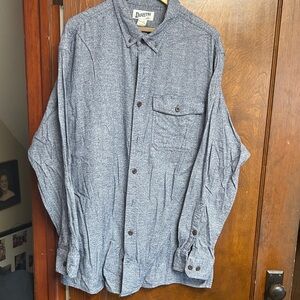 Duluth Trading Co Blue Casual Button Down Shirt XLT
